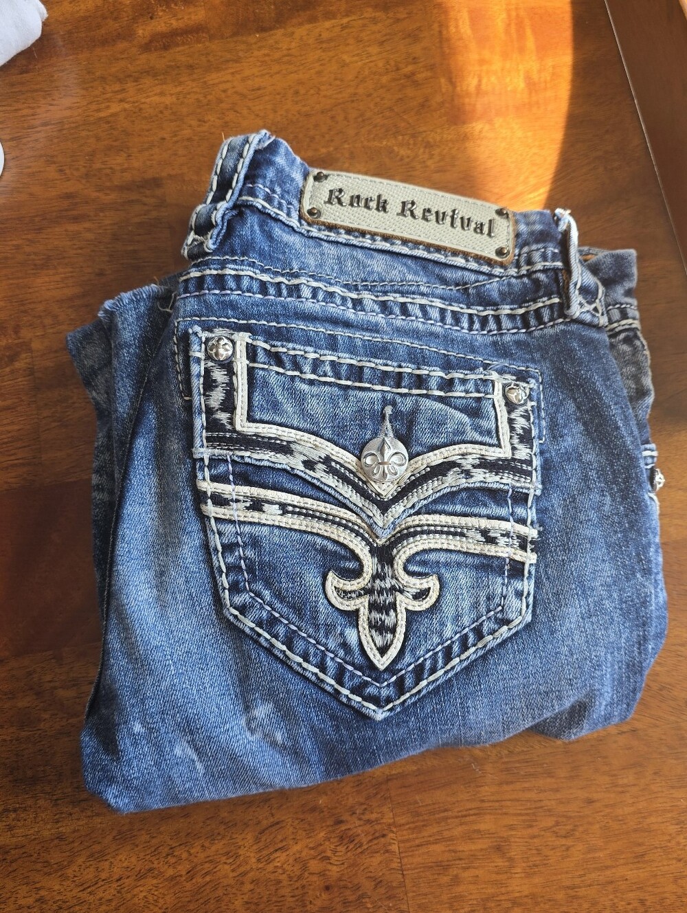 Rock Revival Indi Ankle Skinny Distressed Jeans